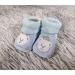 Royal Icon 2 Pairs Baby Booties 0-3 Months | Adorable & Safe Slippers for Newborn Boys & Girls | Soft & Stylish Baby Boots for Indoor & Outdoor Use | White Blue Teddy Design - Buy Online on GoSupps.com