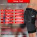 Premium Knee Sleeve for Men & Women - Adjustable Straps Compression Support for Arthritis Running & Cross Training - Large Black - Buy Online on GoSupps.com