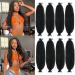 8 Packs Marley Twist Braiding Hair Pre-Stretched Springy Afro Twist Hair 18 Inch for Soft Locs Crochet Hair Synthetic Protective Spring Twist Hair Extensions For Black Women.(18inch 1B) 18 Inch (pack of 8) 1B