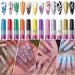 12 Colors Ultra Thin Curve Manicure Marker Gel Nail Art Pens - Buy Online on GoSupps.com