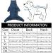 Minezi High Collar Waterproof Dog Raincoat Set - Reflex Stripes & Zippers Navy Blue XXXL (Back Length: 56-59cm) - Perfect for All Dog Breeds - Buy Online on GoSupps.com