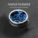 Blue Skull Round Pill Box | 3 Compartment Portable Travel Medicine Organizer | Mini Decorative Pill Case in Black - Buy Online on GoSupps.com