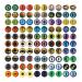 100Pcs Assorted Dragon Eyes Glass Cabochon Eyes for Clay Doll Making Sculptures Props for DIY Crafts Jewelry Making Christmas Gift 004 10mm
