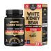 6in1 White Kidney Bean Extract 30:1 Capsules 12050 Mg - With Garcinia Cambogia, Green Tea, Olive Leaf, Green Coffee Bean & Black Pepper - Body Health, Strength & Immune Support - 60 Caps For 2 Month