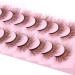 Geeneiya Brown 5D Volume Strip False Eyelashes - Natural Wispy Mink Lashes for Cat Eye Look - Fluffy 15mm Pack - Best Fake Lashes - Buy Online on GoSupps.com