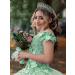 SWEETV Rhinestone Wedding Tiara - Royal Queen Crown Headband for Women | Crystal Princess Hair Accessories for Prom, Birthday - Green - Buy Online on GoSupps.com