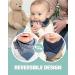 Cheeky Chompers Neckerchew Baby Bib with Teether | Midnight Stars Design | Reversible Dribble Bib for Teething Toddlers - Buy Online on GoSupps.com