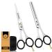 Asipro hair cutting scissors Set 6.5 "/16.5cm with micro -daily professional hairstyle set for men women and pets hairdresser set including effilant scissors and case hair scissors set hair scissors set