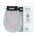 New Lindo Dermaglove - Deep Exfoliation Mitt  Remove Dead Skin  Reveal Softer Skin  Remove Bumps/Clogged Pores  Hang Ribbon (Gray/Mint)