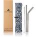 4 Pack 8.5 Small Waves Stainless Steel Reusable Metal Straws - Portable & Food Grade - Buy Online on GoSupps.com
