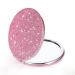 Dynippy Glitter Compact Mirror - Double-Sided Makeup Mirror with 2x/1x Magnification - Portable Hand Mirror for Purse - Great Gift for Women, Mothers, Kids - Bling Pink - Buy Online on GoSupps.com