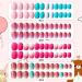 Kalolary Children s Press-On Nails - Gradient Color Fake Nails Set with Glue for Girls - 4 Boxes Short Faux Nail Tips - Buy Online on GoSupps.com