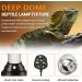 Bonlux Reptile Heat Lamp Holder 200W with Clip and BS Plug - Ideal for E27 UVA/UVB Bulb, Pet Heat Lamp for Reptiles - Bearded Dragon, Snake, Chick - Black - Buy Online on GoSupps.com