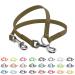 BioThane coupling for two dogs 0.3m long olive width selectable coupling leash 0.3 meters olive