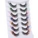 Ruairie Colored False Eyelashes - Fluffy Wispy Russian Strip Lashes - 7 Colors D Curl Volume Curly Faux Mink Lashes - Buy Online on GoSupps.com