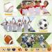 80 Pairs Glitter Sports Eye Stickers - Adhesive Strips for Baseball, Softball, Football, Lacrosse Matches - Gold Cheek and Eye Paint - School Sports Accessories - Buy Online on GoSupps.com