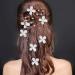 Boao 56-Piece Wedding Bridal Hair Accessories Set - Crystal Pearl Comb, Rhinestone Hair Pins, U-shaped Clips - White - Ideal for Bride Bridesmaid - Buy Online on GoSupps.com