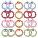 YASUNMI 20pcs Elastic Hair Ties for Girls  Hair Ties Scrunchies for Children  Baby Girls Cute Cartoon Hair Ties  Small Mini Thin Elastic Plaid Scrunchies Hair Bands Ponytail Holders Hair Accessories for Girls  Toddlers  ...
