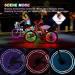 Fussion Upgraded Multicolor Changing LED Bike Wheel Lights with App Control - Waterproof, 7 Colors, 29 Lighting Modes - Great Gifts for All - Patent Pending (2 Wheels) - Buy Online on GoSupps.com
