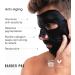 BARBER PRO Post Shave Cooling Face Mask with Anti-Aging Collagen | Aloe Vera Tea Tree & Charcoal | Mens Face Mask Beauty | Tissue Mask - Buy Online on GoSupps.com