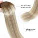 Ugrace Real Hair Extensions with Invisible Fishing Cord 14 Inch Balayage Highlights in Light Brown Ash Brown & Hydrogen Blonde 70g Smooth Hair for Women - Buy Online on GoSupps.com