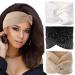 Sparkly Headbands for Women 3 Pcs Crystal Wide Headbands Bling Headbands Fancy Headbands Sparkle Head Scarf Turban Headband Stretchy Hair Bands African Head Wraps Elastic Head Wraps for Black Women