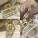 Ypkia Pearls Hair Clip Set | Gold Metal Hair Clips for Women & Girls | Medium-Sized Accessories for Thick & Thin Hair (3 Pieces) - Buy Online on GoSupps.com