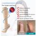 6 Pairs Compression Socks for Men & Women | 20-30 mmHg Knee High Support for Running Cycling Hiking & Medical - Black & Khaki L-XL - Buy Online on GoSupps.com