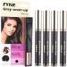 FYNE Root Touch Up Hair Mascara Pack of 4 - Instant Natural Black Grey Hair Cover Up - Magic Retouch Temporary Hair Colour for Men & Women Natural Black mascara 4 Piece Set