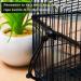 Adjustable Bird Cage Cover Nylon Mesh Netting Seed Catcher for Parrot Macaw - White & Black - 78 x 14.6 Inch - Buy Online on GoSupps.com