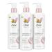 Dove Body Love Body Cleanser Reaction-Prone Skin 3 Count Hyper-Reactive Skin Balance for Ultra-Sensitive Fragrance Free Body Wash with Only 12 Ingredients 17.5 oz