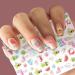 Cute Nail Stickers - 18 Sheets Self Adhesive Nail Art Decal Kit for Kids & Adults - Flowers, Hearts, Butterflies, Fruits, Animals - Buy Online on GoSupps.com