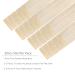 Salife Tape Extensions - 20PCs 60g 26 Inch Platinblond Remy Real Hair Invisible Skin Weft Tape In #60A - Buy Online on GoSupps.com