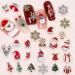3D Christmas Nail Art Charms 28 Pcs - Metal Nail Studs, Rhinestones & Gems for DIY Nail Decorations - Multi-Colored A - Buy Online on GoSupps.com