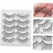 POPETPOP 5 Pairs eyelashes eyelashes slim extend eye lashes bar 5d False Eyelashes Russia supplies eyelash fake eyelash for women fake lashes fluffy Miss curly girl - Buy Online on GoSupps.com