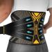 JIUFENTIAN Back Braces for Lower Back Pain with Support System - Copper Back Brace for Herniated Disc-Lumbar Support for Sciatica Scoliosis Heavy Lifting-Kidney Belts for Sport(Large)