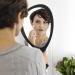 Zadro Large Hand Mirror with Handle - Salon Stylist's Big Handheld & Wall Mounted Black Onyx Mirror (19 x 10) - Buy Online on GoSupps.com