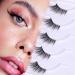 Half Lashes Lashes Natural Look Wispy 3/4 False Eyelashes Fluffy Clear Band False Cat Eye Lashes that Look Like Extensions Soft Handmade Reusable Lashes Pack Half Eyelashes-2