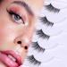 Half Lashes Lashes Natural Look Wispy 3/4 False Eyelashes Fluffy Clear Band False Cat Eye Lashes that Look Like Extensions Soft Handmade Reusable Lashes Pack Half Eyelashes-2