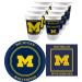 Michigan Wolverines Party Supplies - Serves 16 (48 pieces)