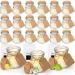 MTLEE 24 Pcs Jars Candle Scented Candle Gift Natural Wax Candles with DIY Tag Cards for Thanksgiving Christmas Wedding Baby Shower Party Favors Home Decor(Lemon/Tangerine/Coconut Milk)