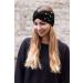 PiriModa Women's Knitted Pearl Headband | Winter Ear Warmers & Crocheted Hairband in Black - Shop Now! - Buy Online on GoSupps.com
