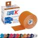 TIGERTAPES - Tiger K Tape Light Brown (5cm x 5m) - Kinesiology Tape Uncut Roll Elastic Therapeutic Muscle Support Tape for Exercise Sports & Injury Recovery - Water Resistant Breathable Latex Free