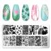 Nature Theme Nail Stamping Plates Set - 6pcs Leaf, Flower, Snake Images | Christmas Nail Art Kit - Nature-02 | 4.72 x 2.36 Inches - Buy Online on GoSupps.com