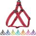 Collardirect Reflecting dog harness size S M L for outdoor walks adjustable for dogs puppies pink black red purple mint green orange blue M red red