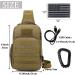 Valinov Tactical Shoulder Bag with USB Charging Port - Black | Military Sling Daypack - Buy Online on GoSupps.com