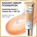 L'Oreal Paris Age Perfect Radiant Serum Foundation SPF 50 - Sienna 1oz (Pack of 2) - Best Anti-Aging Makeup for Glowing Skin - Buy Online on GoSupps.com