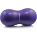 Bintiva Anti-Burst Peanut Ball 40x80 cm with Free Foot Pump - Ideal for Labor, Physical Therapy, Fitness & Exercise - Purple - Buy Online on GoSupps.com