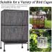2Pcs Bird Cage Seed Catcher | Twinkle Star Universal Nylon Mesh Cover for Parakeet Round/Square Cage | Spring Hook | Black - Buy Online on GoSupps.com