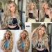 XIXIBI 20 Inch Ash Blonde Clip in Long Wavy Hair Extension - 4PCS Double Weft Synthetic Hairpieces for Women - Buy Online on GoSupps.com